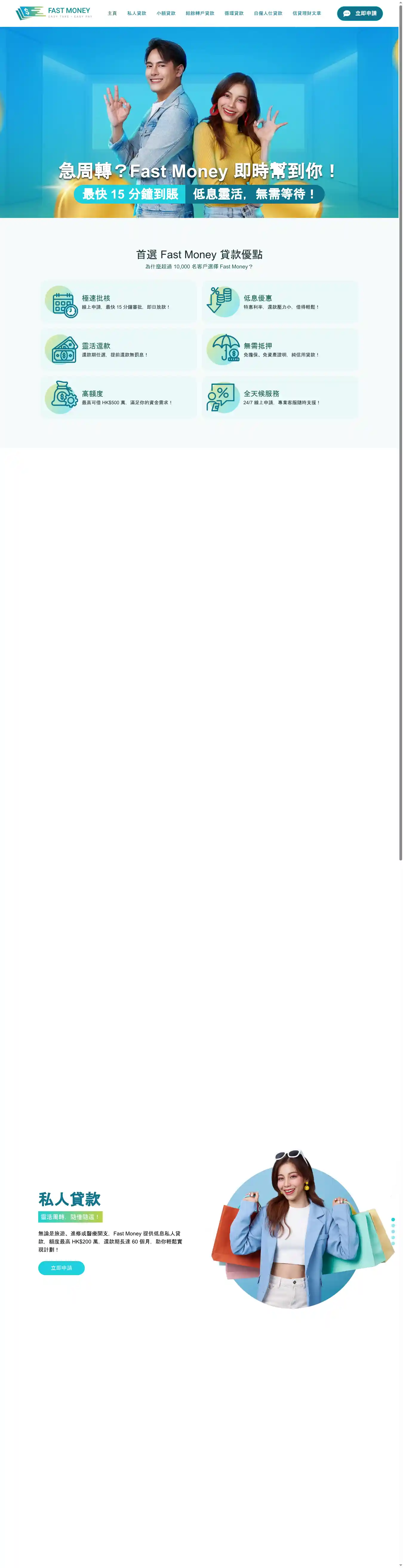 Fast money 貸款
