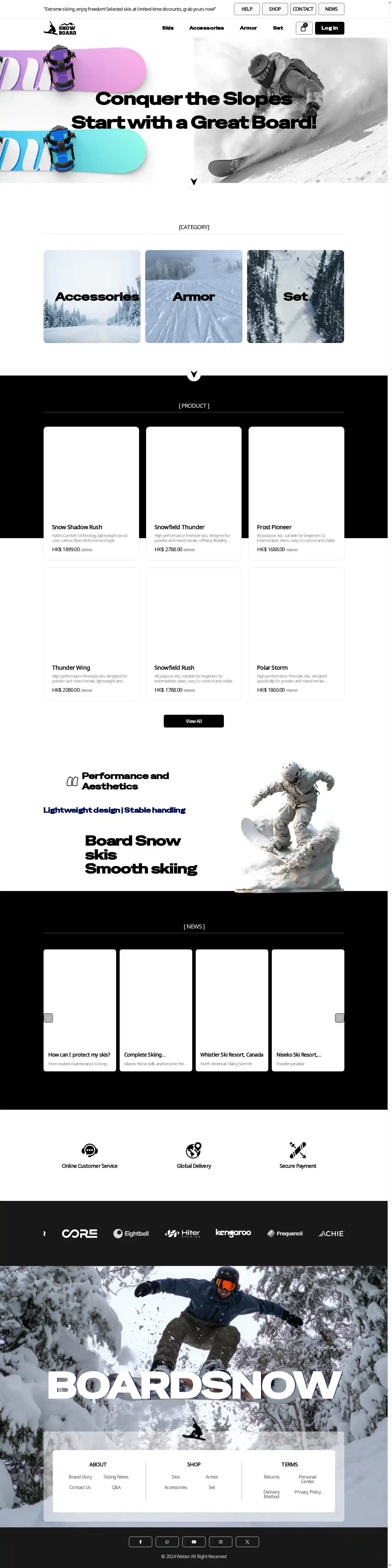 Board Snow Skis